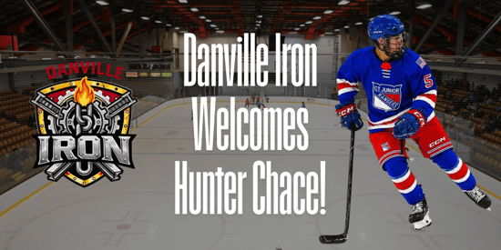 Danville Iron Sign Hunter Chace for the 2026-2027 Season Article Photo